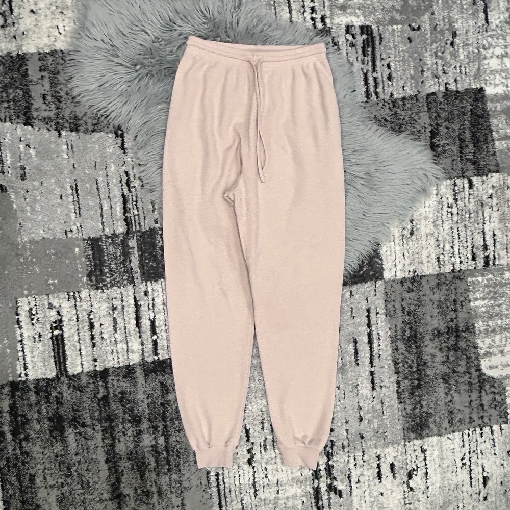 Eileen Fisher By Egreis Organic Cotton Tan Waffle Knit Lounge Pant Size Medium - Picture 2 of 4
